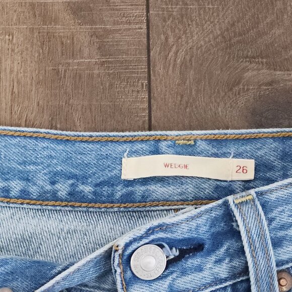 Levi's Sky Blue Straight Leg Denim Pants - Picture 4 of 11